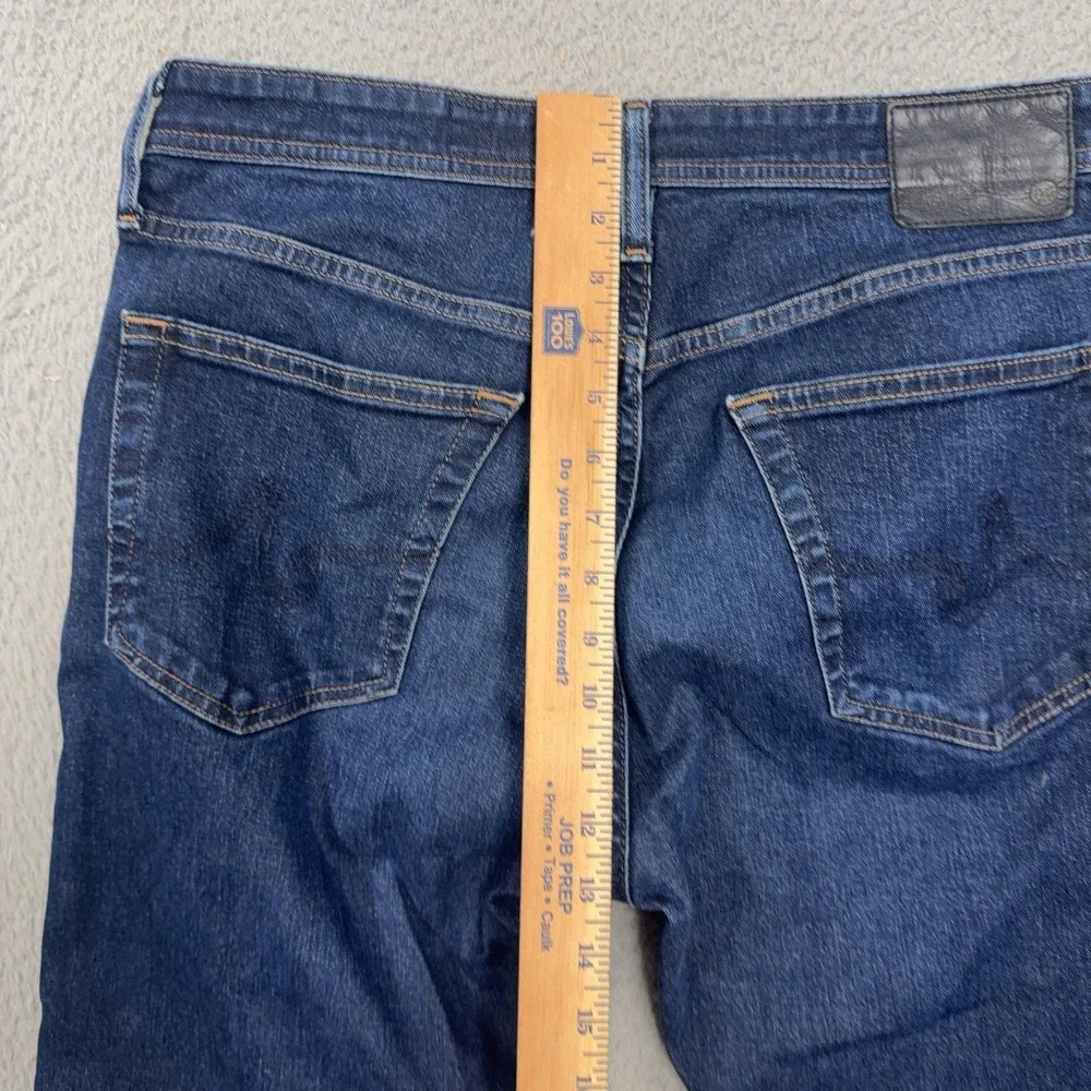 AG Adriano Goldschmied Everett Jeans Mens 34x34 Blue Slim Straight Stretch Denim